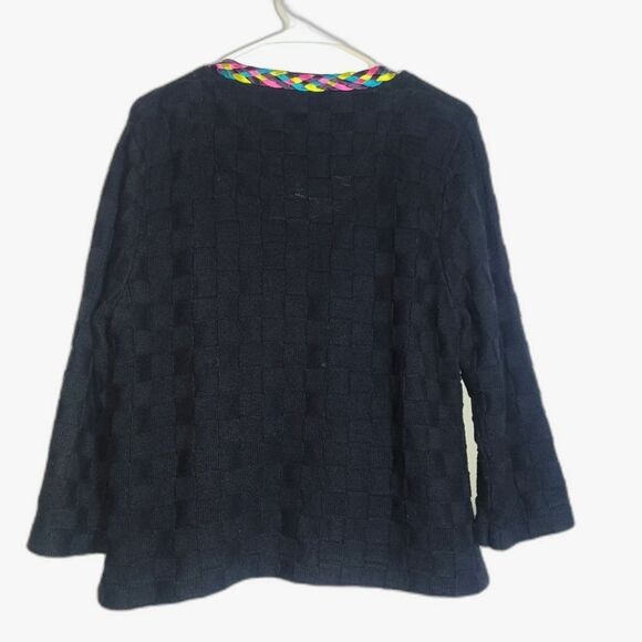 Michael Simon Colorful Cashmere Blend Cardigan Sweater XL - Picture 7 of 11